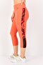 Women Tight Fit Brand Logo 3/4 Training Tights, Red - 2