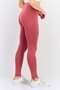 Women Sportswear Fit Pull On Training Leggings, Old Rose - 2