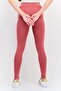 Women Sportswear Fit Pull On Training Leggings, Old Rose - 4