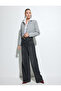 Tweed Crop Jacket with Round Collar and Buttoned Pockets