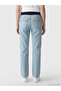 Lcwaikiki Maternity Indigo Abdominal Panel Wideleg Women's Jean Pants - 3