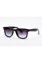 Women's Black Square Sunglasses Gradient Glass Stylish Design Uv400 Protected - 2