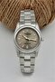 All Steel, Waterproof , Silver Cord, Cream Dial Women's Wristwatch