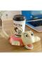 Set of 2 Interactive Turtle Coasters – Funny Eye Opening Cup Pads Cute Home Decor Gift (Pink) - 2