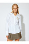 Long Sleeve Shirt Cuffs with Wide Embroidery Detail - 3