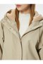 Hooded Raincoat Waterproof with Zipper Pocket Detail - 5