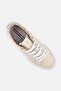 Women Brand Logo Lace Up Casual Shoes, Beige - 2