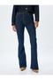 Spanish Style Flare Jeans High Waist Slim Fit Ribbed Buttoned Cotton - Flare Jeans - 4