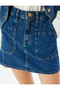 Mini Denim Skirt with Pocket Detail and Buttons, Comfortable Fit - 6