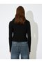 Faux Fur Collar Knitwear Cardigan Slim Fit Long Sleeve - 4