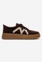 Women's Brown Suede Casual Sneaker – Comfortable Shoes with Rubber Sole and Lace-Up Closure - 3