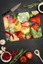 Colorful Fruit Pattern Tempered Glass Cutting Board 21X30 cm Size Uv Printing - Ckt039 - 4