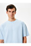 Oversize T-Shirt Short Sleeve Crew Neck Textured Cotton