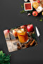 Apple and Cinnamon Themed Tempered Glass Cutting Board 21X30 cm Size Uv Printing - Ckt010 - 2