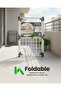 XX Large Folding Clothes Dryer RF12186 Indoor Outdoor Clothes Drying Rack Rust Proof 20m - 5