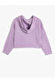 Crop Sweatshirt Hooded Textured - 4