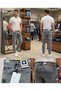 Season's Trend: Snow Wash Slim Fit Denim Men's Jeans