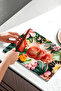 Tempered Glass Cutting Board – Colorful Tropical Floral Pattern Uv Printing 21X30 cm - Ckt104 - 5