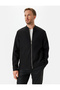 Bomber Jacket with Ribbed Zipper - 4