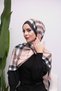 Plaid Patterned Digital Soft Shawl - 2