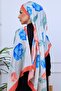 Botanical Flowers Patterned Digital Soft Shawl - 9