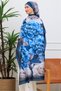 Floral Watercolor Patterned Digital Soft Shawl - 2