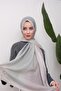 Houndstooth Gradient Patterned Digital Soft Shawl - 2