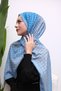 Houndstooth Gradient Patterned Digital Soft Shawl - 4