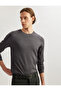 Basic Knitwear Sweatshirt Crew Neck Long Sleeve - 2