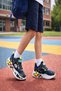 Block Colorful Block Sole Velcro and Lace-Up Children's Sneakers Sports Shoes - 6