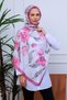 Botanical Flowers Patterned Digital Soft Shawl - 5
