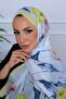 Botanical Flowers Patterned Digital Soft Shawl - 8