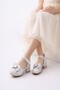 Di̇anci̇e Si Glittery I Bow Detail Layered Girls' Heeled Evening Dress Shoes - 7