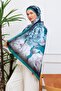 Floral Watercolor Patterned Digital Soft Shawl - 4