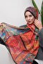 Colorful Ethnic Patterned Digital Soft Shawl - 2