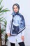Modern Watercolor Floral Print Digital Soft Shawl
