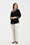 Pearl Embellished Detailed Plus Size Evening Dress Blouse - 3
