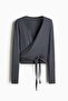Sports wrap top in modal