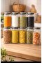 12 Pieces 1300 ml Vacuum Glass Container with Metal Lid for Food Storage Jar Storage Container - 2