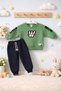 Green Baby and Child Brushed Inside Double Sets 1/2/3/4 Years Old - 4