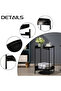 Double-layer metal round side table/coffee table, suitable for living rooms and bedrooms. - 5