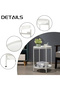 Double-layer metal round side table/coffee table, suitable for living rooms and bedrooms. - 5