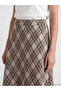 Sparkling Choices by Shining Store A-Line Embroidered Skirt with Waist Drawstring and Checkered Pattern - 3
