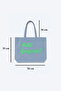 Hello Gorgeous Written Oversized Canvas Tote Bag - Beach, Shopping and Casual Shoulder Bag - 2