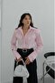 Pink Geometric Shirt with Flap Pockets and Sleeve Details - 3