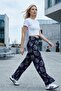 Comfortable Fit High Waist Wide-Leg Viscose Mix Women's Trousers - 6