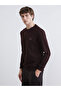 Rmz Gi̇yi̇m Farkiyla Zero Roba Collar Printed Men's Thick Sweatshirt