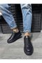 Rlx-A44 Men's Lace-Up High Sole Skin Sneakers Shoes Cst - Black - 2