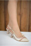 Stone Striped Mid-Heel -7Cm- Casual Women's Classic Shoes - New Model - 3
