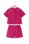 Pink Pearl Girls' Jeans Shorts and Shirt Set - 4